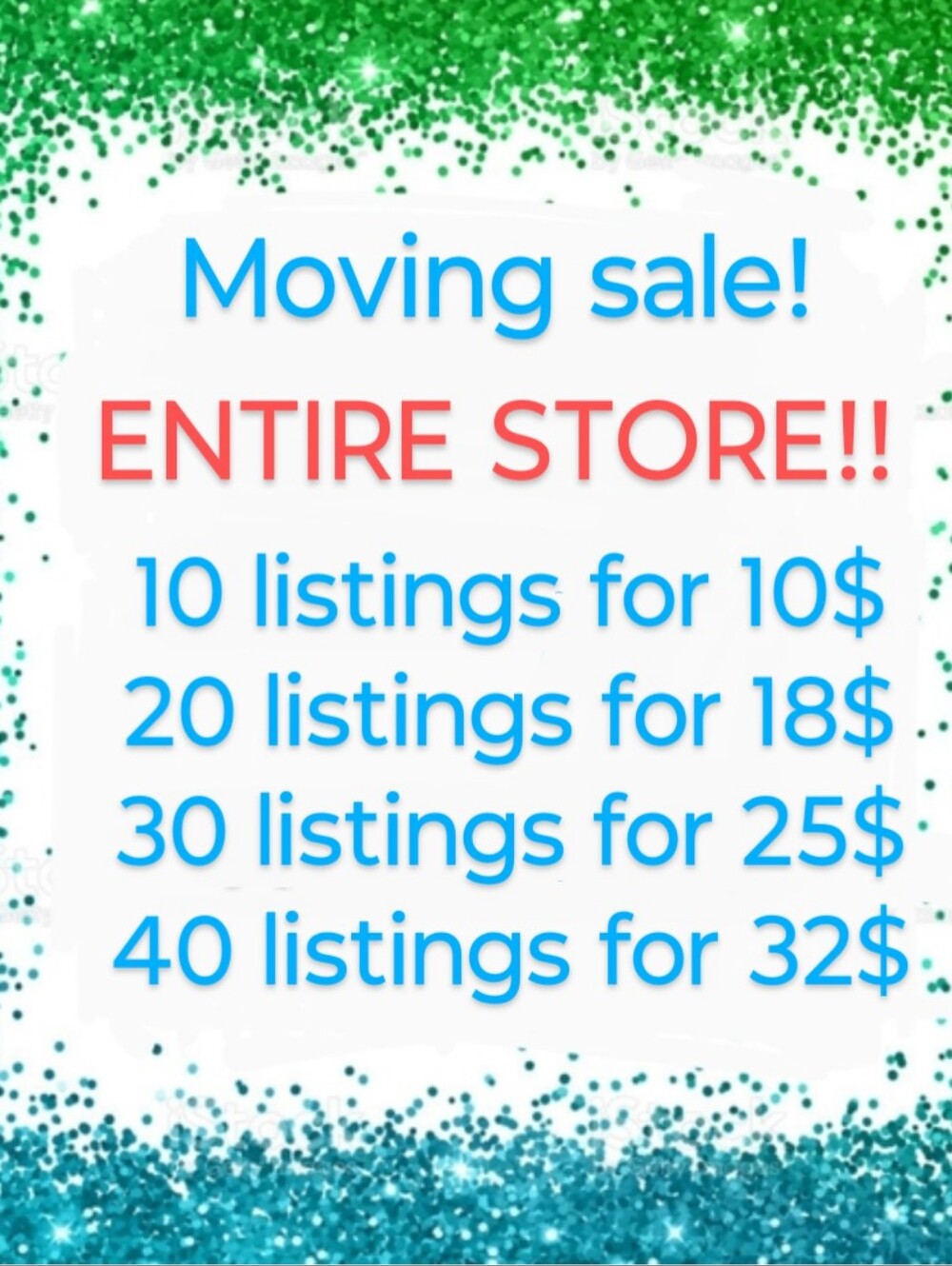 I must send offers for sale to work!!